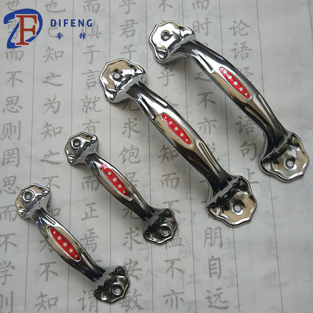 Factory wholesale stainless steel handles, bow-shaped flower handles, doors, Windows, drawers, exposed stainless steel old-fashioned door handles Specification drawing