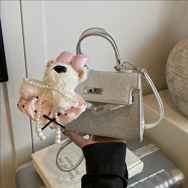 Cross-border fashion and high-end style Kelly handbag for women 2025 new style, versatile and stylish solid color casual single-shoulder crossbody bag full figure