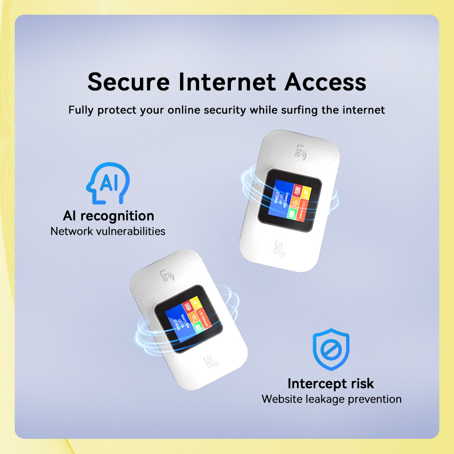 North American and European version 4G Portable MIFI card wireless router car Portable WiFi LCD Hot Specification drawing