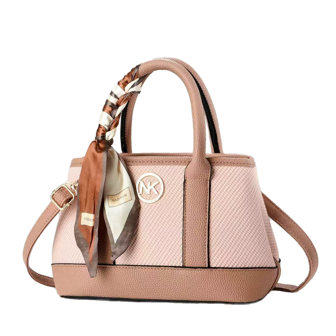 One-piece consignment export simple and high-end style linen pattern contrasting color single-shoulder bag, elegant, simple, retro and trendy crossbody bag Item Picture