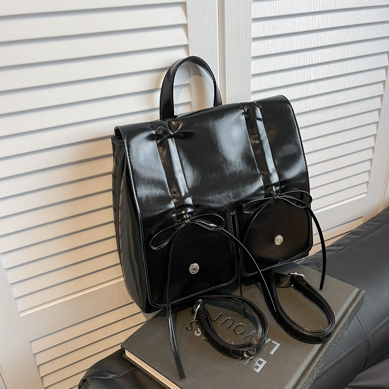 Ballet-style niche design backpack for women 2025 new fashion handbag, high-end and versatile casual backpack Specification drawing