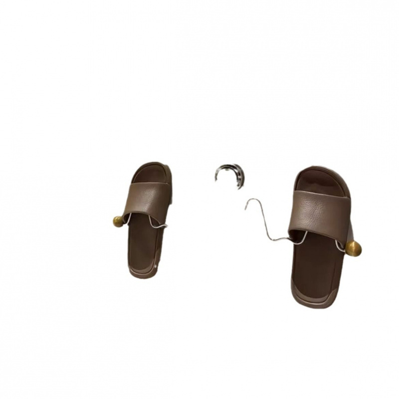 Bathroom slippers rack, wall-mounted suction cup shoe rack without drilling in the bathroom, multi-functional storage rack, wooden bracket hook Item Picture