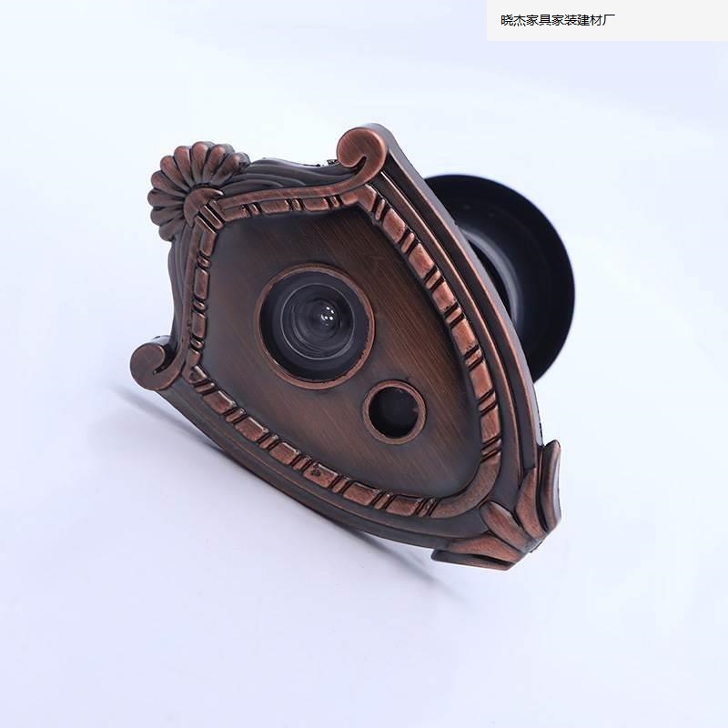 Anti-theft door, peephole and doorbell two-in-one with cover, 35mm pipe diameter, household high-definition plastic peephole door mirror. Application Scenario