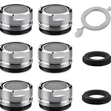 Cross-border 24mm external teeth kitchen basin faucet bubble maker splash prevention head filter screen water outlet core details Picture