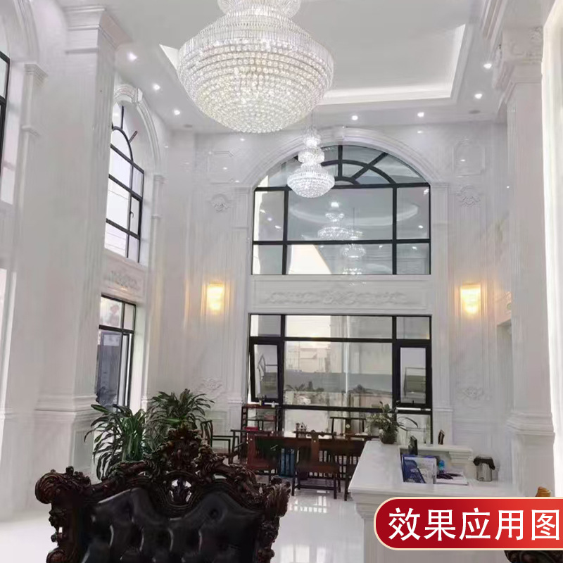 Old mine Yugoslav white natural marble villa, fully decorated clubhouse, wall, staircase, step island, background wall details Picture