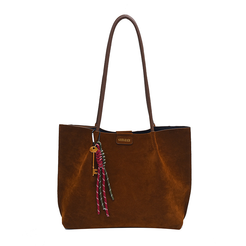 Fashionable and casual tote bag for women 2024 new style, retro and trendy, versatile, large-capacity mother-and-child bag, high-end underarm bag Item Picture