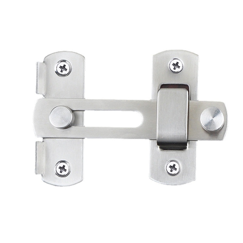 Free shipping, no need for drilling, 90-degree door latch, right-angle lock, sliding door, sliding door latch, room door lock latch, stainless steel snap latch, door bolt Item Picture