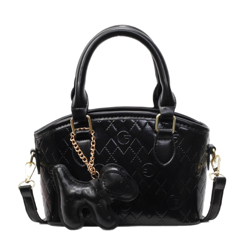 A niche color-blocking diamond-shaped hand-held bucket bag for 2025, a simple, trendy, fashionable and versatile single-shoulder crossbody bag Item Picture