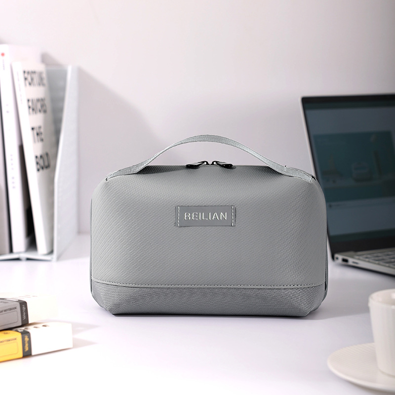 Runhui Zhuoyue Digital Accessories Storage Bag, large-capacity compartments Storage bag, Data Cable Storage Bag, Power Bank Bag full figure