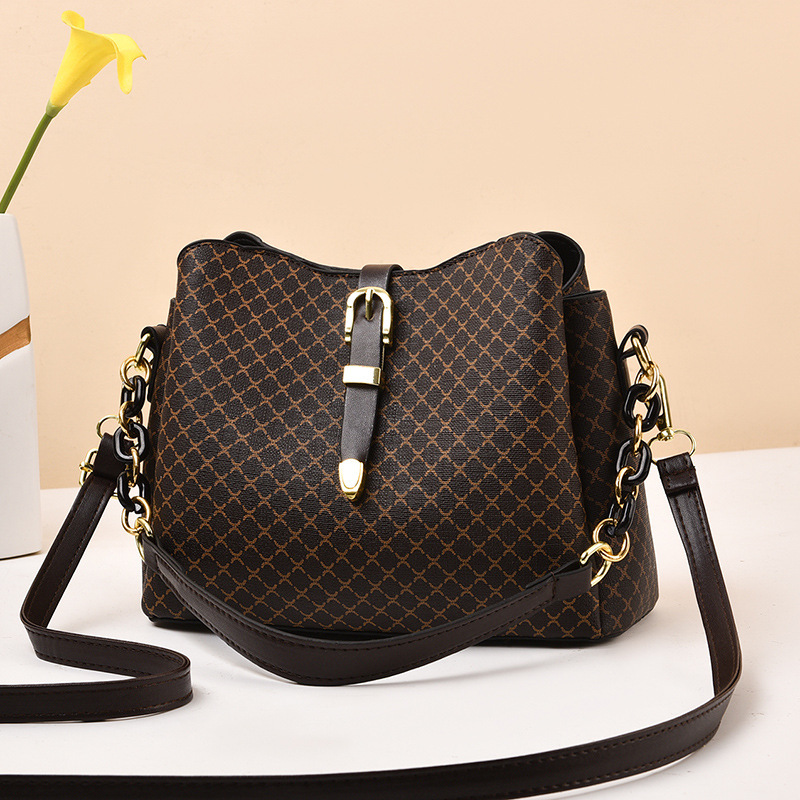 The 2022 autumn and winter new fashionable hand-held small bag, Korean-style casual middle-aged mom bag, single-shoulder crossbody bag is trendy Specification drawing
