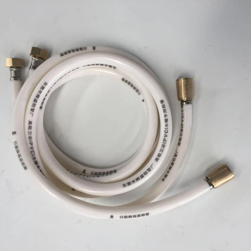Household bathroom water heater 4-inch outlet pipe for bathing and showering, white PVC shower hose 1.2 meters, 1.5 meters, 2 meters Application Scenario