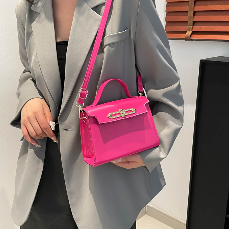 Fashionable ladies' single-shoulder bags, crossbody bags, three-dimensional and high-end, simple and solid color work and commuting handbags Specification drawing