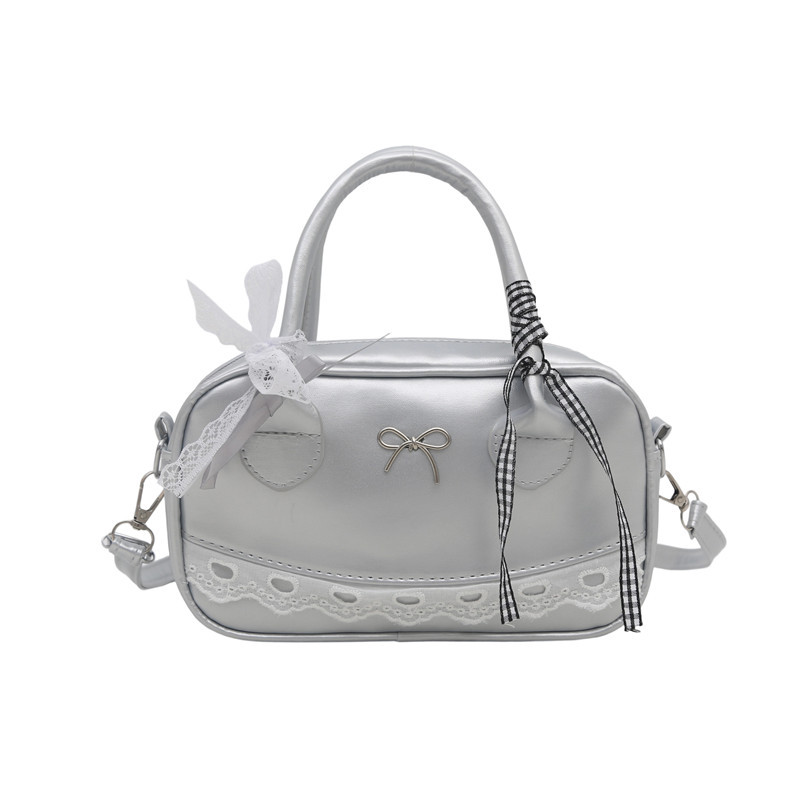 A trendy, versatile and cute lace hand-held Boston bag for women, a high-end single-shoulder crossbody bag for summer 2025 Item Picture