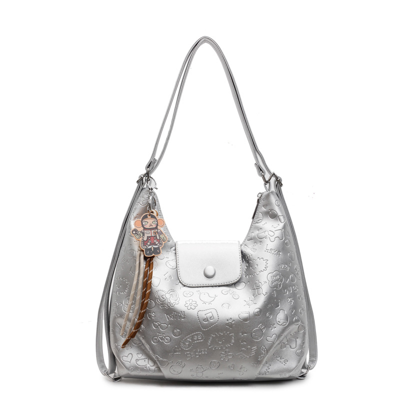 High-end retro large-capacity bag for women 2025 new style, trendy and versatile commuting backpack, single-shoulder tote bag Item Picture