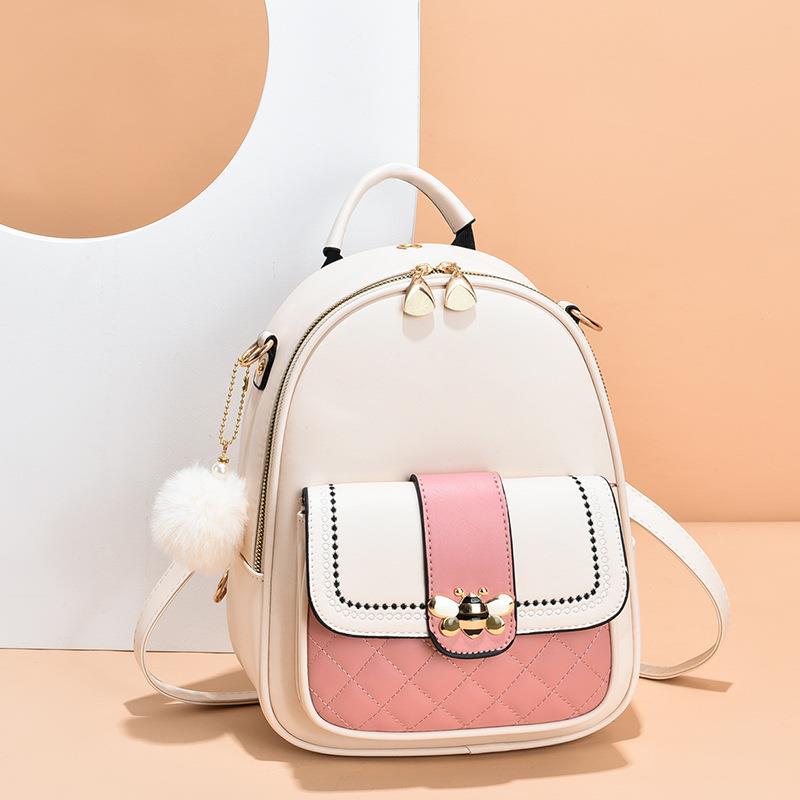Bee Backpack 2022 New Style Women's Bag, Korean style, fashionable and versatile, Super popular on Instagram Women's backpack, large capacity consignment Specification drawing