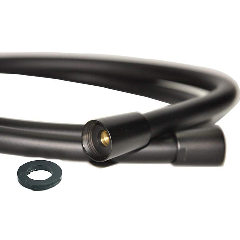 New cross-border showerhead hose, PVC shower hose, best-selling high-end black matte paint, baked paint explosion-proof Specification drawing