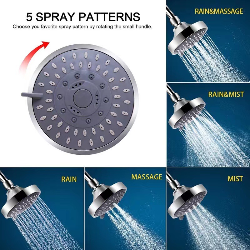 Cross-border foreign trade filter with shower head set 4-inch and 6-inch pressurized top spray with filter shower head set wholesale Application Scenario