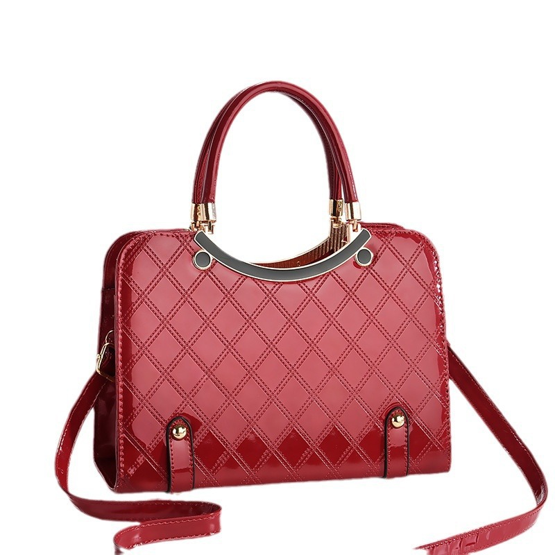 2024 New style fashionable shiny leather bag, European and American trend, large-capacity, high-quality single-shoulder crossbody handbag Item Picture