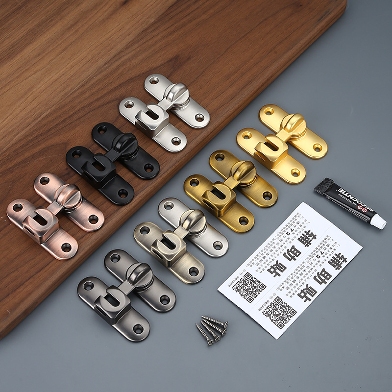 No need for drilling, 90-degree warehouse door latch, right-angle lock, sliding door lock, latch, door latch, sliding door lock, snap latch, door bolt details Picture