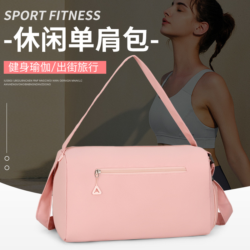 Cross-border trend solid color texture pillow bag, women's short distance light, large capacity storage, crossbody bag, practical backpack full figure