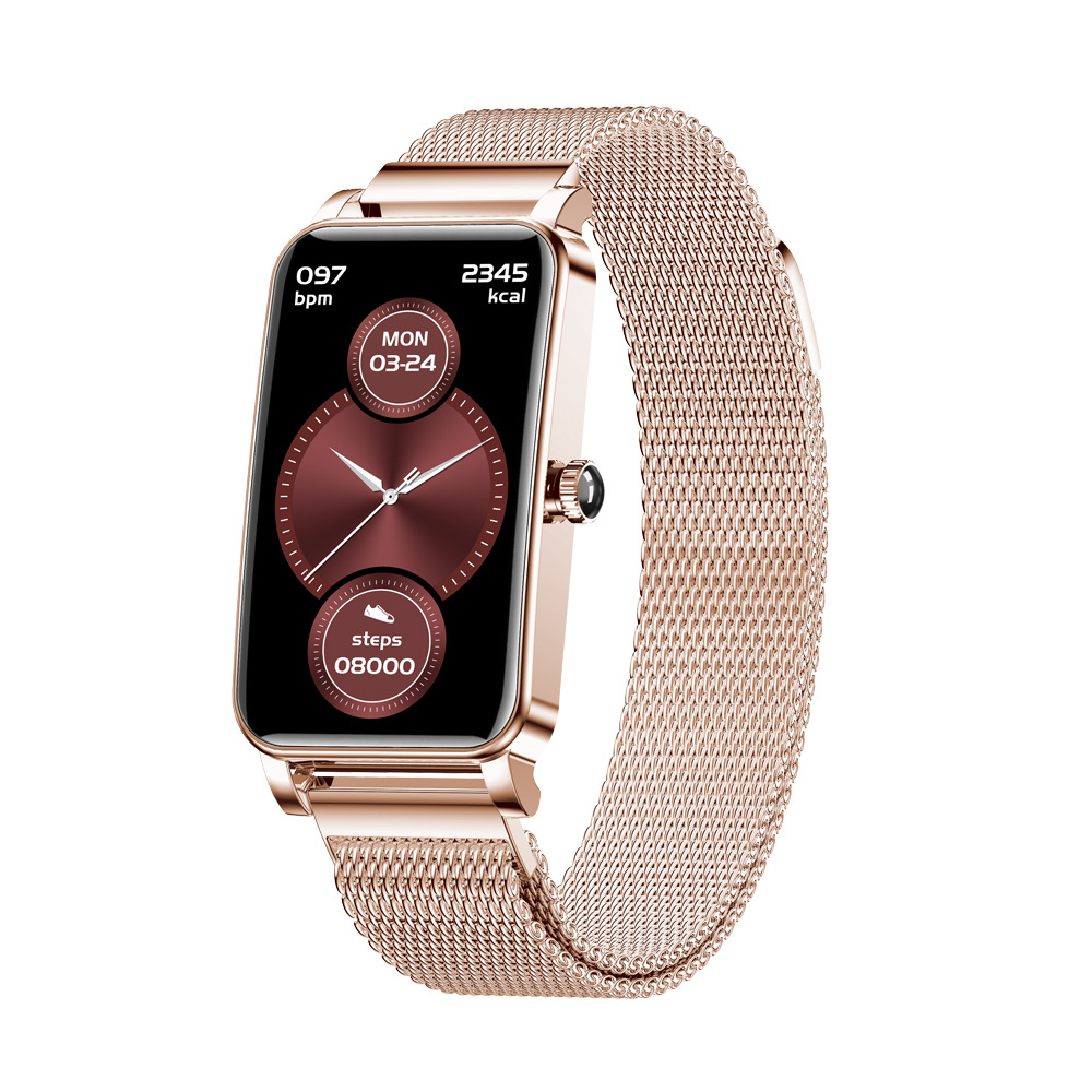 Download the 2024 new ZX19 women's smart bracelet watch with heart rate, period reminder and multi-exercise mode dial details Picture