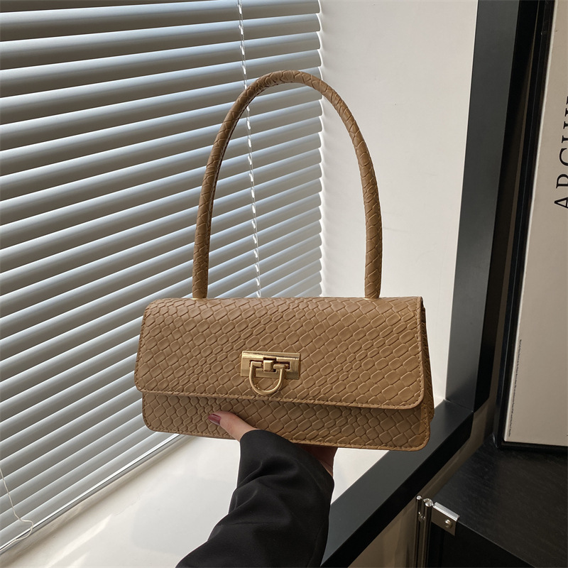 French niche design baguette bag for women, new spring/Summer 2025, fashionable and versatile underarm bag, high-end shoulder bag full figure