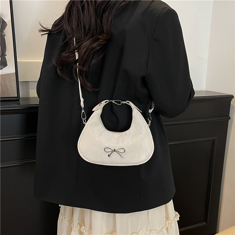 A simple bow underarm bag for women 2025, a new spring style and fashionable single-shoulder bag for commuting Specification drawing