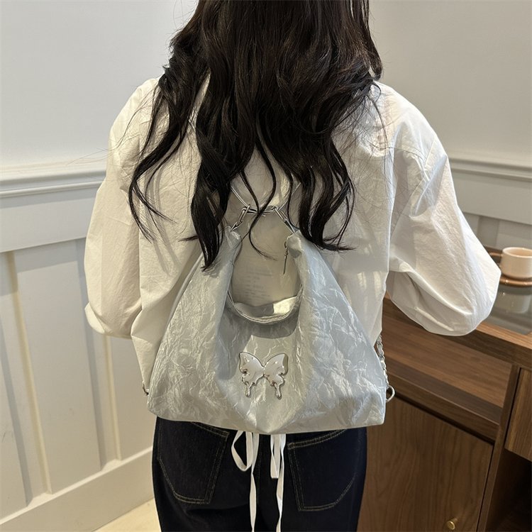Large-capacity women's fashionable and versatile casual single-shoulder tote bag, 2024 new commuter butterfly backpack wholesale details Picture