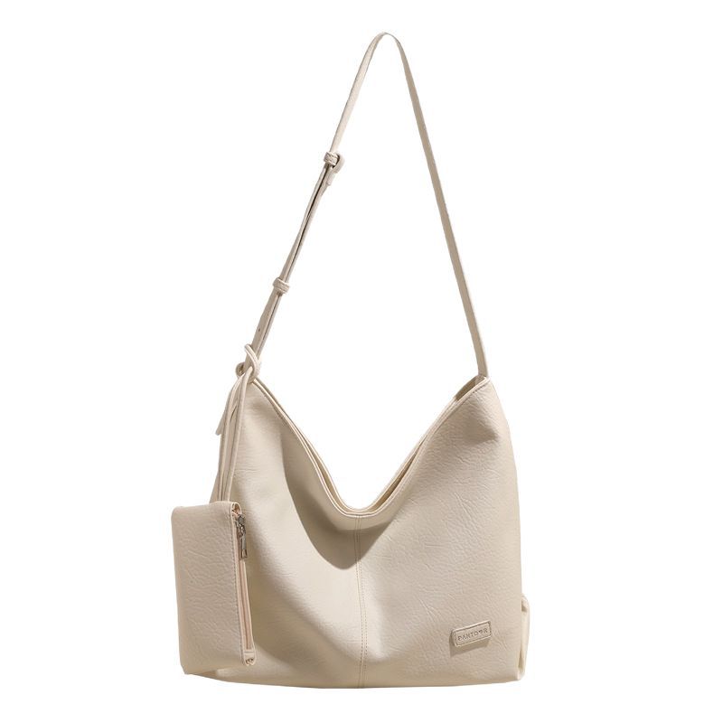 The 2025 new stylish and casual underarm bag for women, a Korean-style commuting large-capacity single-shoulder bag, and a trendy solid-color crossbody bag Item Picture