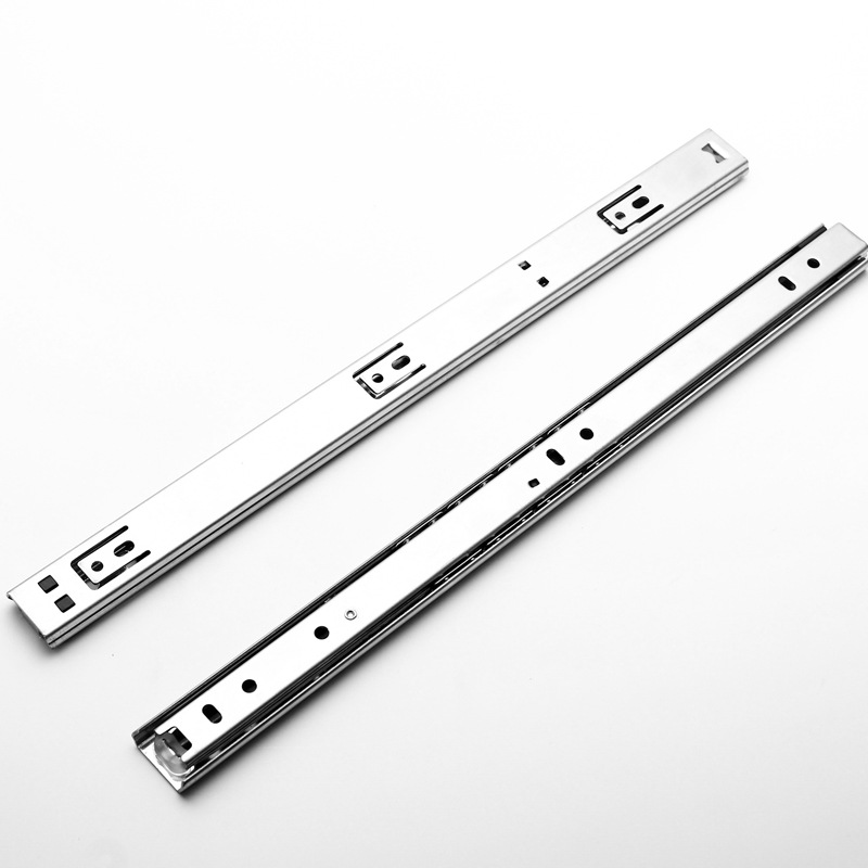 2710 two-section drawer slide rail 1.0 thick, two sections folded in two, 27 wide, 0.8 thick, full-length track, track, track, track Application Scenario