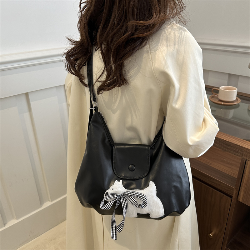 Cross-border retro bag, women's large-capacity 2024 autumn/winter new commuter backpack, single-shoulder crossbody bag, multi-functional bag details Picture