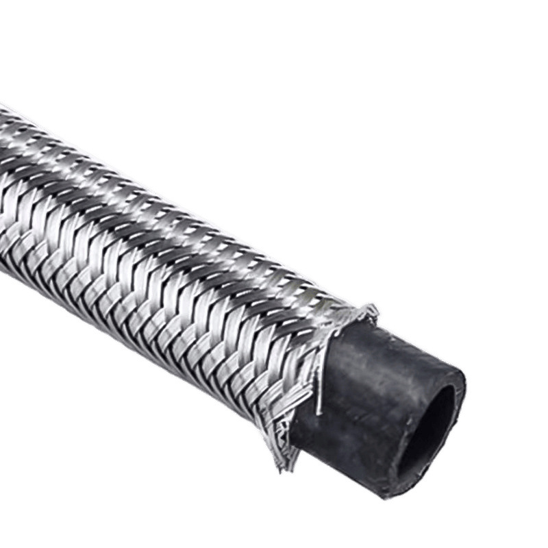 304 stainless steel braided water pipe hose for water heaters and toilets, high-pressure explosion-proof 4-point cold and hot extended water inlet connection pipe Item Picture