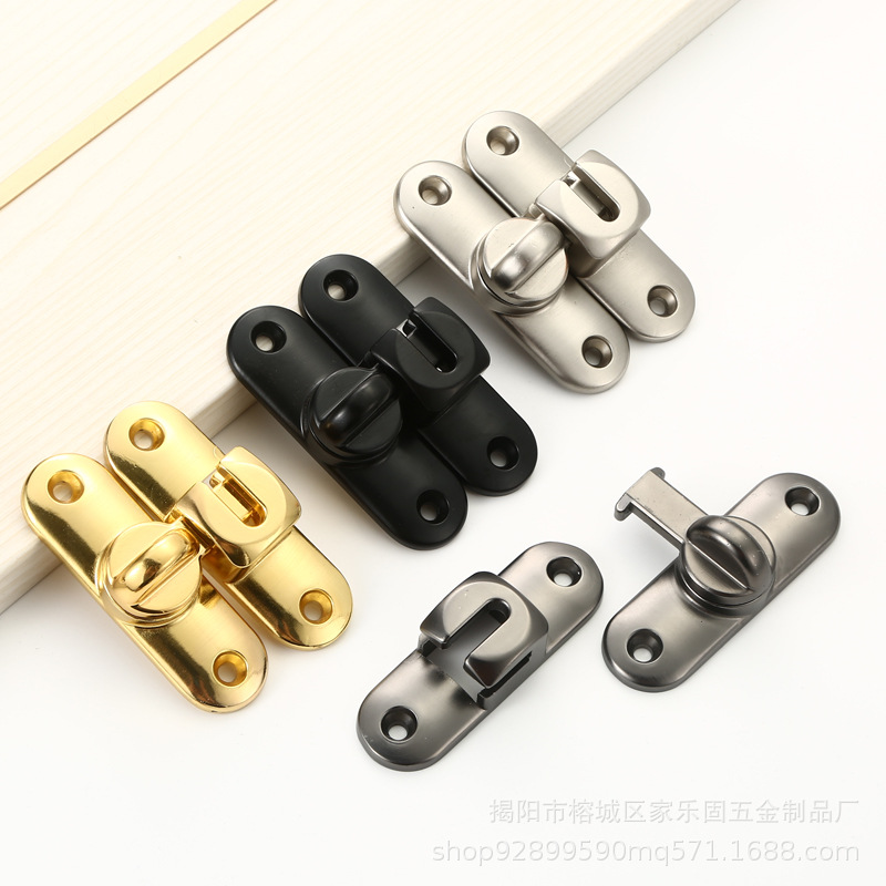 Solid lock without drilling, no left or right interlocking, 90-degree and 180-degree anti-theft latch door lock details Picture