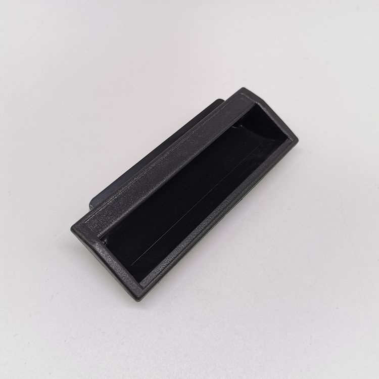 DMK012, PL012 black plastic handle, ABS concealed handle, built-in door handle full figure