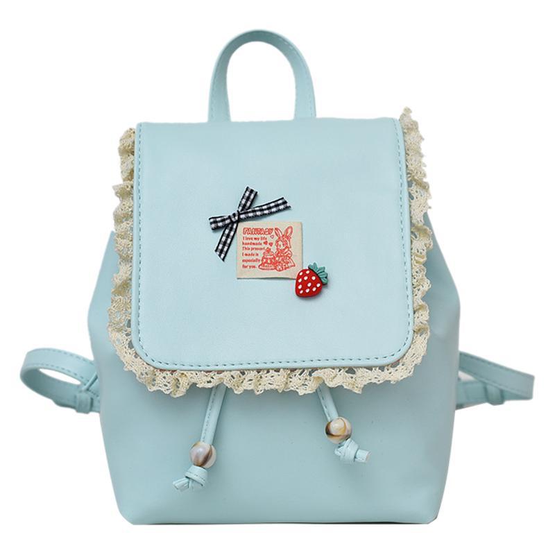 Sweet girl lace travel backpack 2025 New style fashionable and simple backpack, casual commuting single-shoulder bag trend Item Picture
