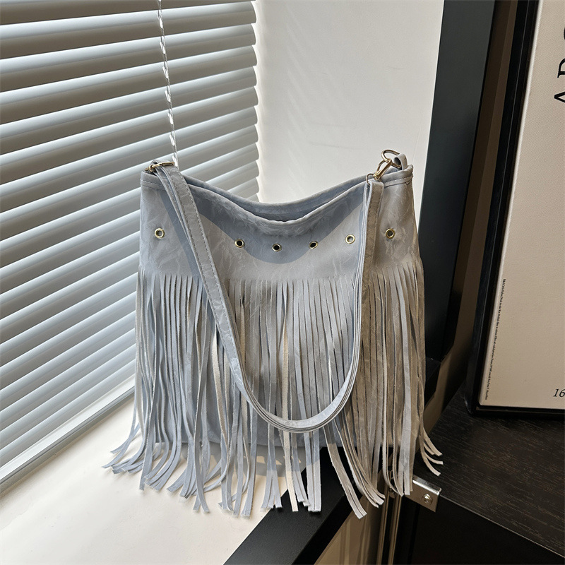 Bohemian style stylish Su bag, large-capacity single-shoulder bag, 2025 popular new niche Instagram versatile women's bag full figure