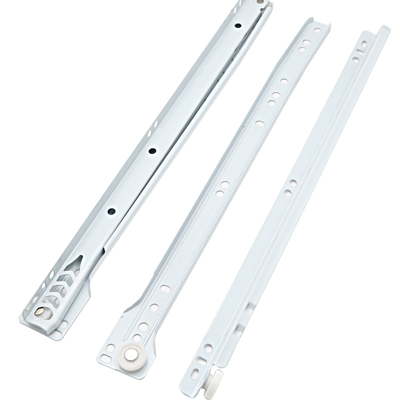 Powder-coated slide rail, drawer slide rail, two-section guide rail, drawer slide rail, wall cabinet slide rail, drawer Application Scenario