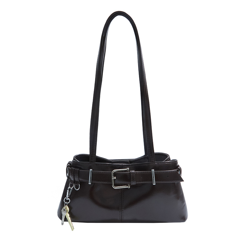 Retro hand-held commuter bag for women 2025 new style, trendy and fashionable underarm bag, versatile and casual, large-capacity single-shoulder bag Item Picture