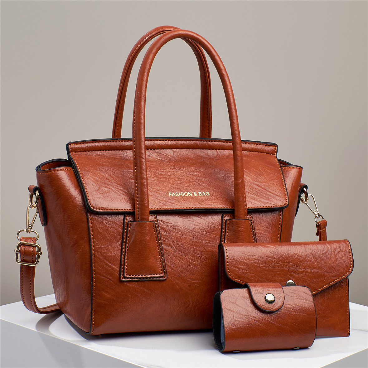 Women's bag 2023 Summer New three-piece set mother and child bag, trendy and fashionable, large-capacity handbag, single-shoulder crossbody mom bag Application Scenario