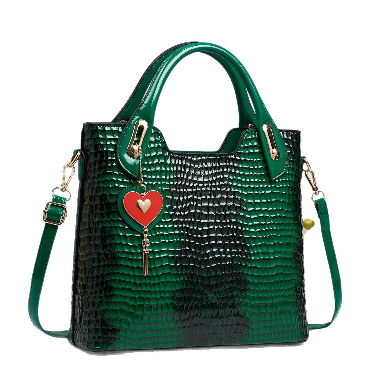 Cross-border shipping of the 2025 new lizard pattern trendy women's single-shoulder bag and simple handbag for foreign trade Item Picture