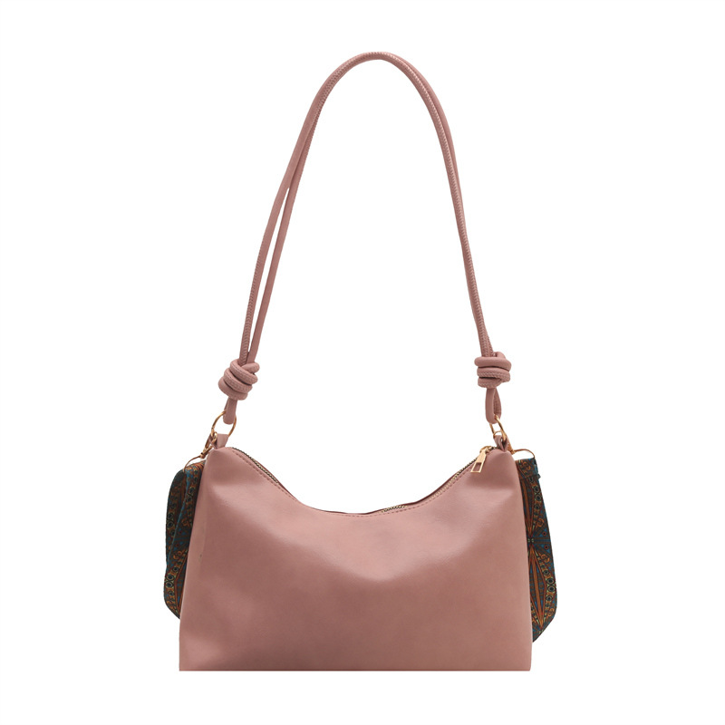 Korean large-capacity crossbody bag, a versatile commuter single-shoulder bag for women, with a niche design and retro hand-held underarm tote bag Item Picture