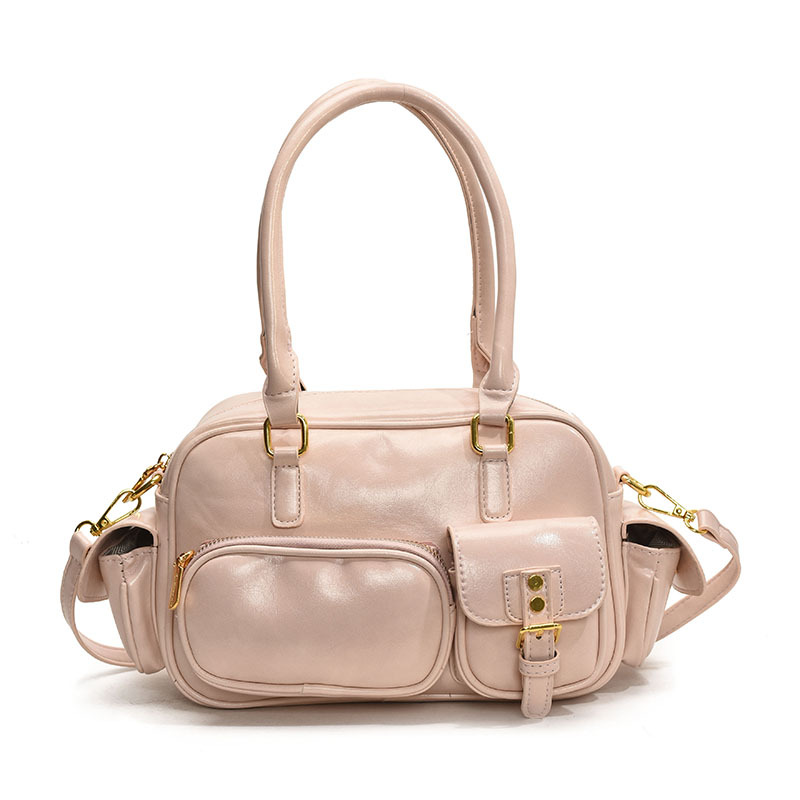 Bowling bag for women 2025 New niche design retro handbag, high-end Boston single-shoulder crossbody bag Item Picture