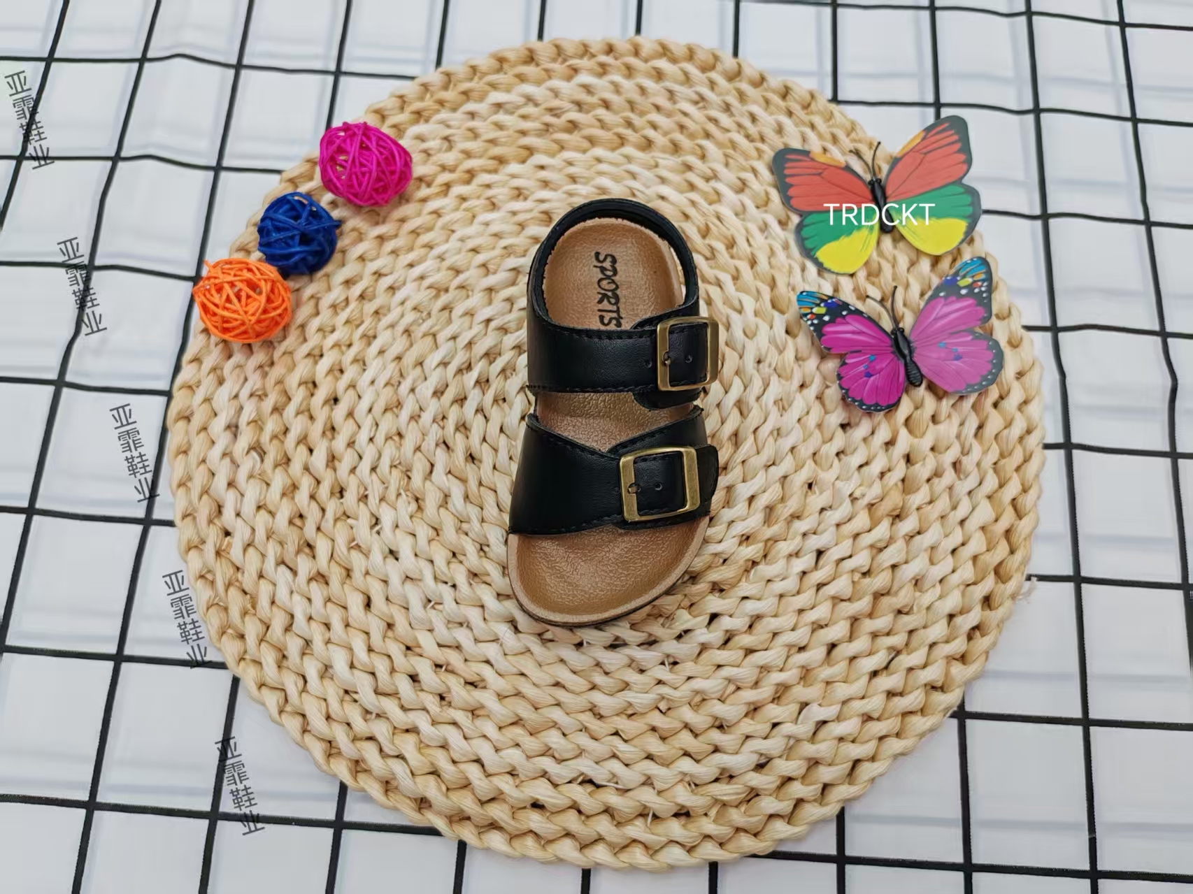 Children's leather Burken sandals 2025 Summer new style Boys' open-toe sandals full figure