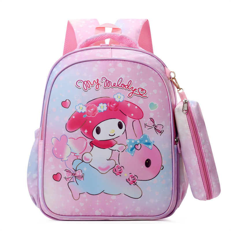 Cute cartoon schoolbag for children, stylish backpack for girls, Kuromi pattern, first grade primary school, kindergarten Item Picture