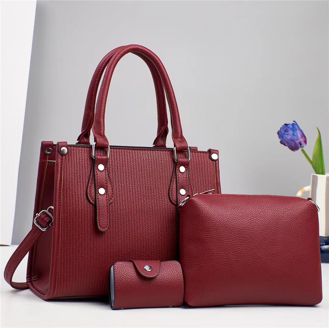 New three-piece cross-border trade women's bag set, mother and child bag, hand-held large-capacity single-shoulder crossbody bag, one-piece consignment for women Application Scenario