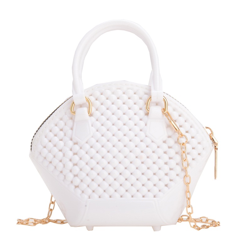 New summer fashion women's bags: cross-border single-shoulder hand-carry crossbody chain jelly bag, mini pearl shell bag Item Picture