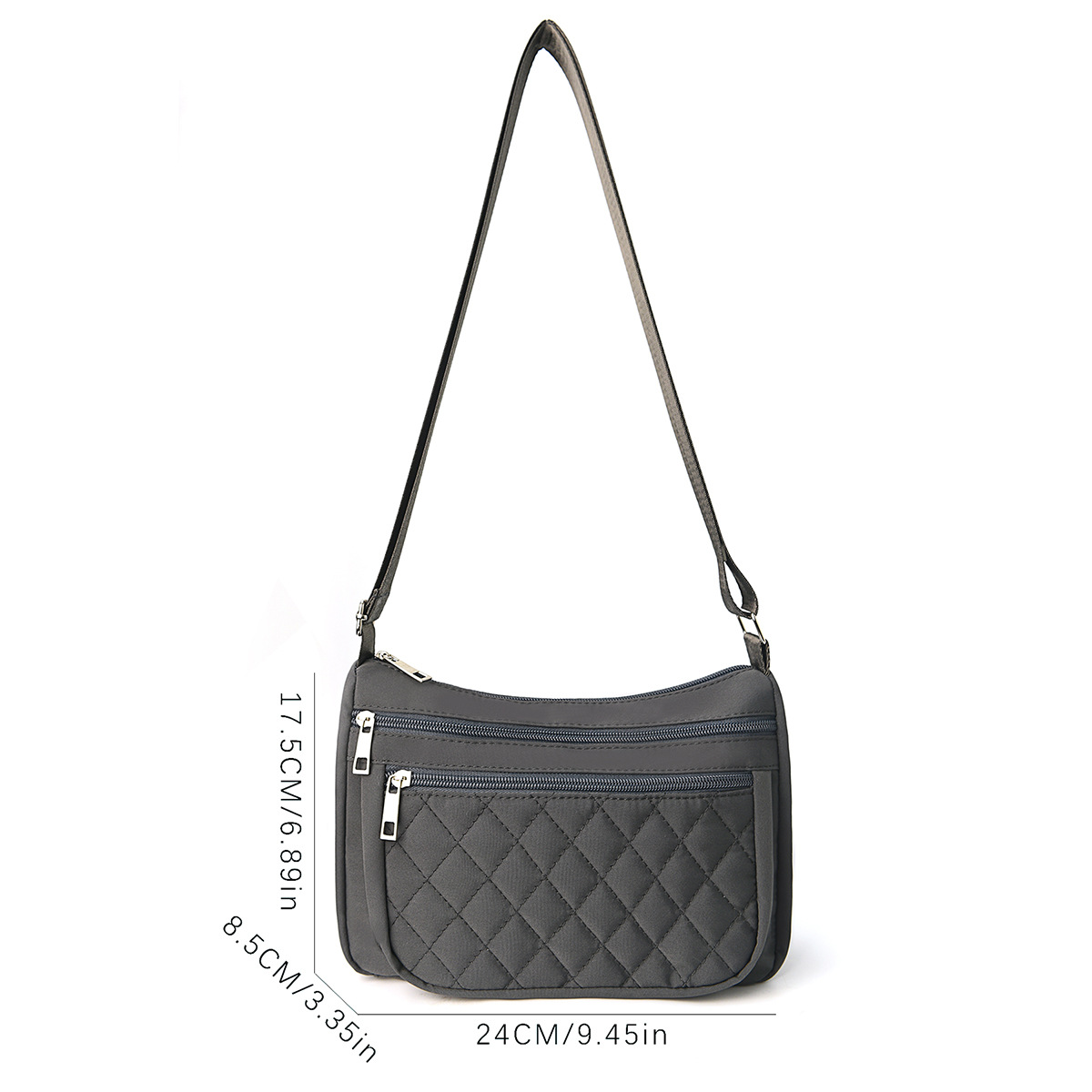 Feihong Cross-border Women's crossbody Bag, high appearance level single-shoulder bag, diamond-shaped embroidered thread bag, portable large-capacity crossbody bag Application Scenario