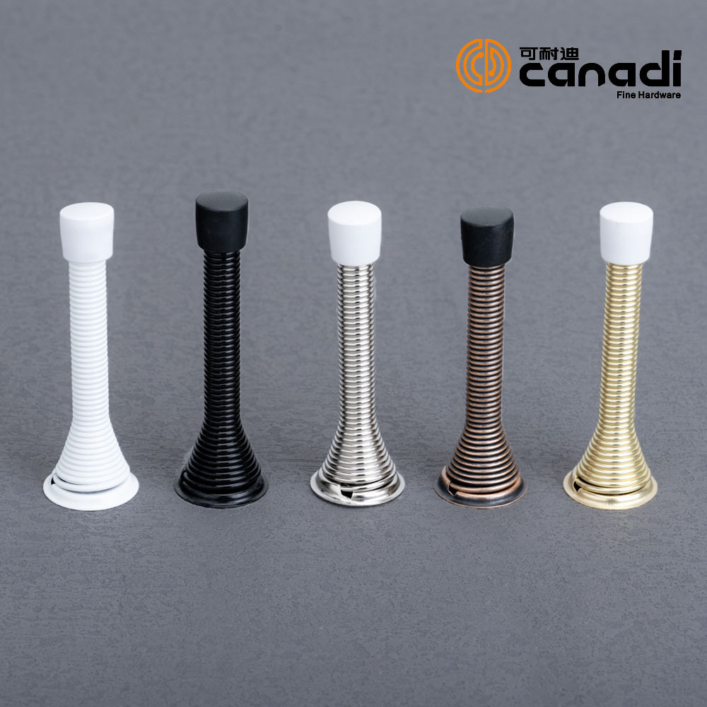 American-style spring door top children's anti-pinch safety spring door stop, high-quality spring steel, thickened rubber head, anti-rust coating full figure