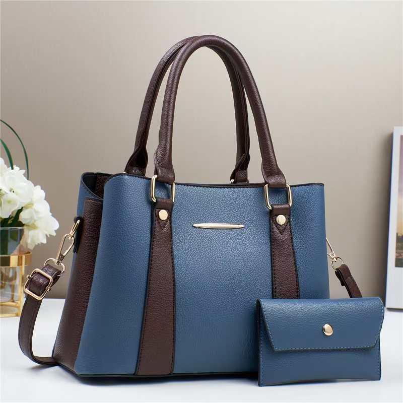 The new patchwork mother-and-child bag is fashionable and trendy. It's a cross-border single-shoulder women's bag with a high-end feel. It's a large-capacity crossbody bag for women Application Scenario