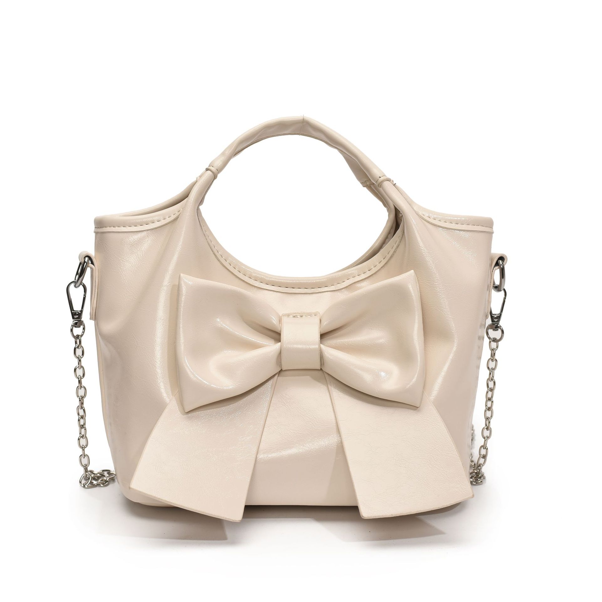 Bow underarm bucket bag 2025 Spring/Summer new niche design chain single-shoulder crossbody bag fashionable women's bag Item Picture
